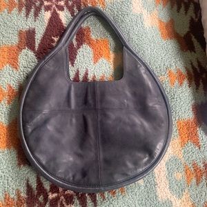 Navy 100% leather Anthropologie bag! 💗